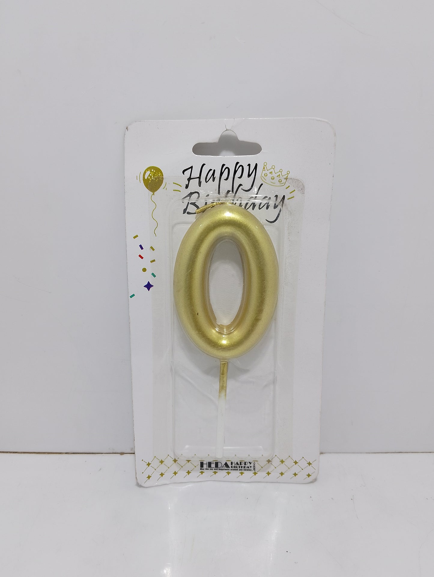 Gold Crown Birthday Candle - Elegant Cake Topper for Parties