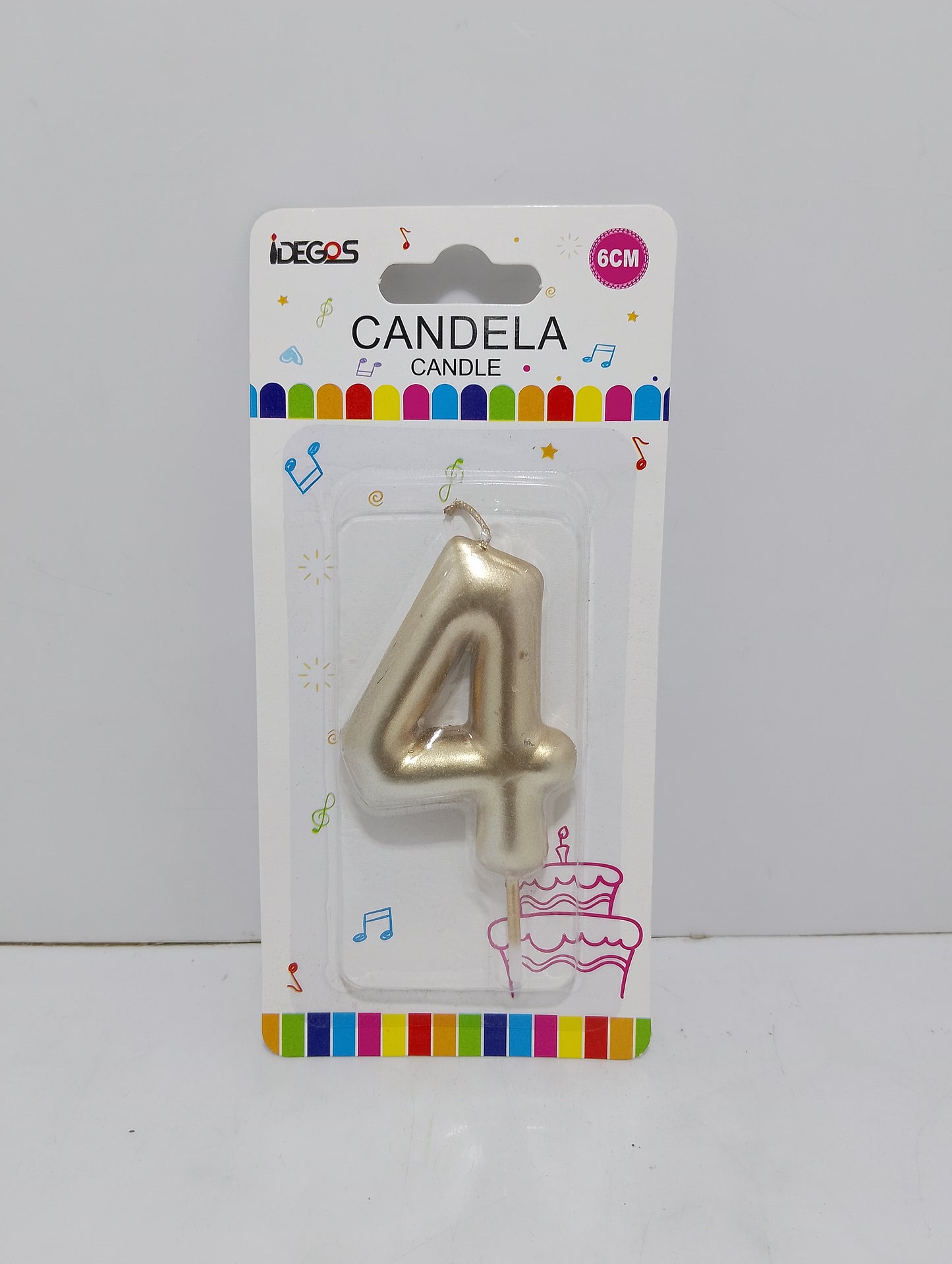 Gold Crown Birthday Candle - Elegant Cake Topper for Parties