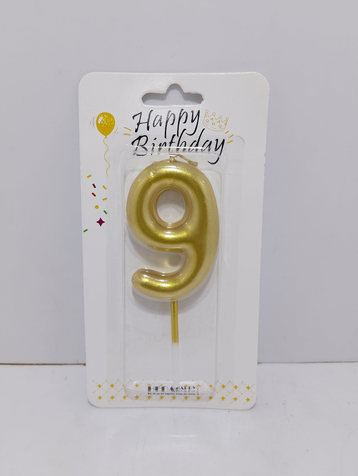 Gold Crown Birthday Candle - Elegant Cake Topper for Parties