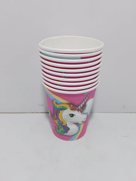 Pack of 10 Fun Disposable Party Cups for Kids' Celebrations