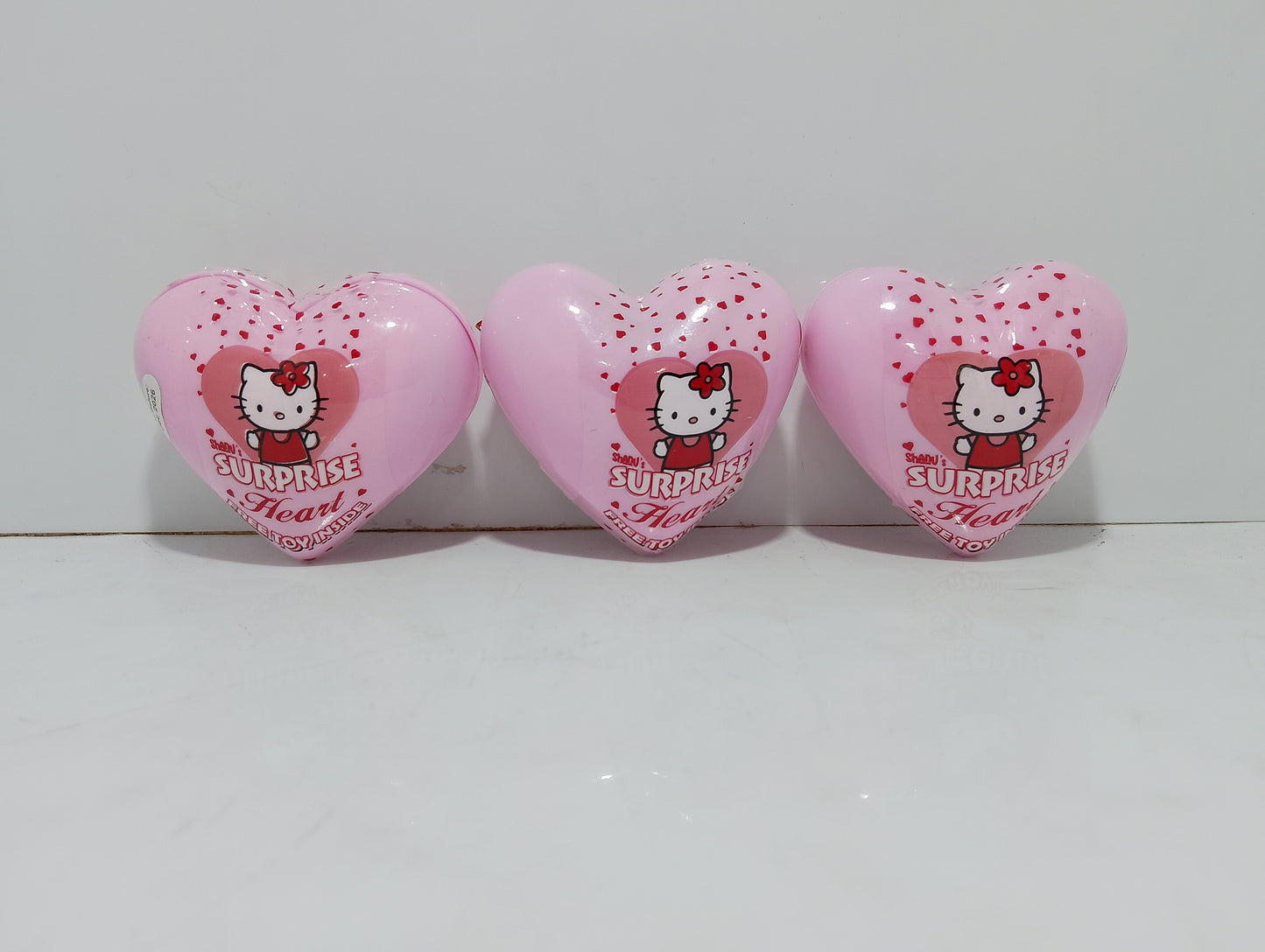 Pack of 3 Hello Kitty Surprise Heart Toy - Cute Collectible Gift for Kids | Shanu Candy Toys