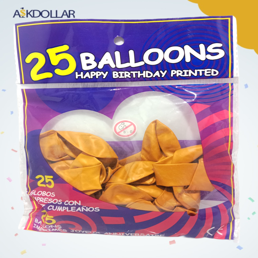 Green and Golden Balloons Pack of 2 - Perfect for Parties and Celebrations