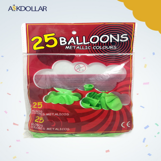 Green and Golden Balloons Pack of 2 - Perfect for Parties and Celebrations