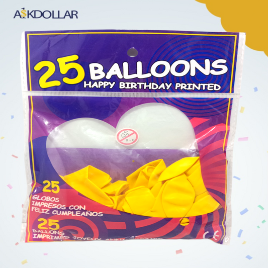 Yellow and Blue Balloons Pack of 2 - Perfect for Parties and Events