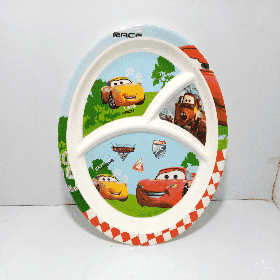 Cars Snack Plate with 3 Portions