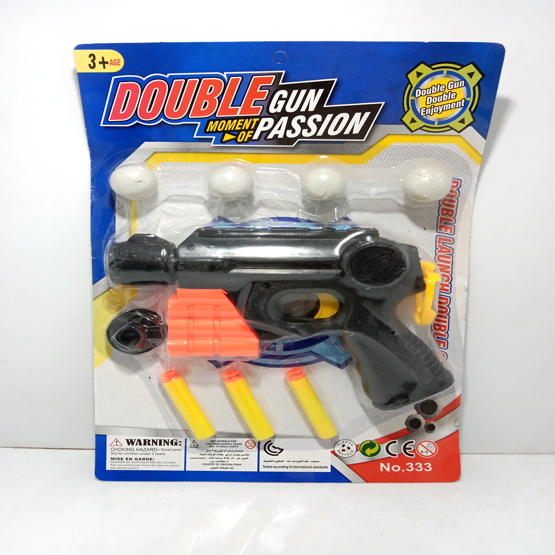 Double Gun Passion Adult Toy with 4 Balls & 3 Shots