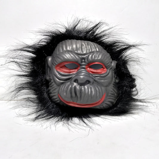 Realistic Gorilla Mask with Black Fur | High-Quality Costume Accessory for Halloween, Cosplay, and Parties