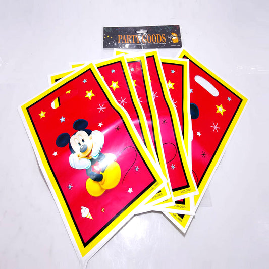 Pack of 20 Goody Bags for Boys | Featuring Mickey Mouse, Cocomelon, and Panda Designs | Perfect for Party Favors