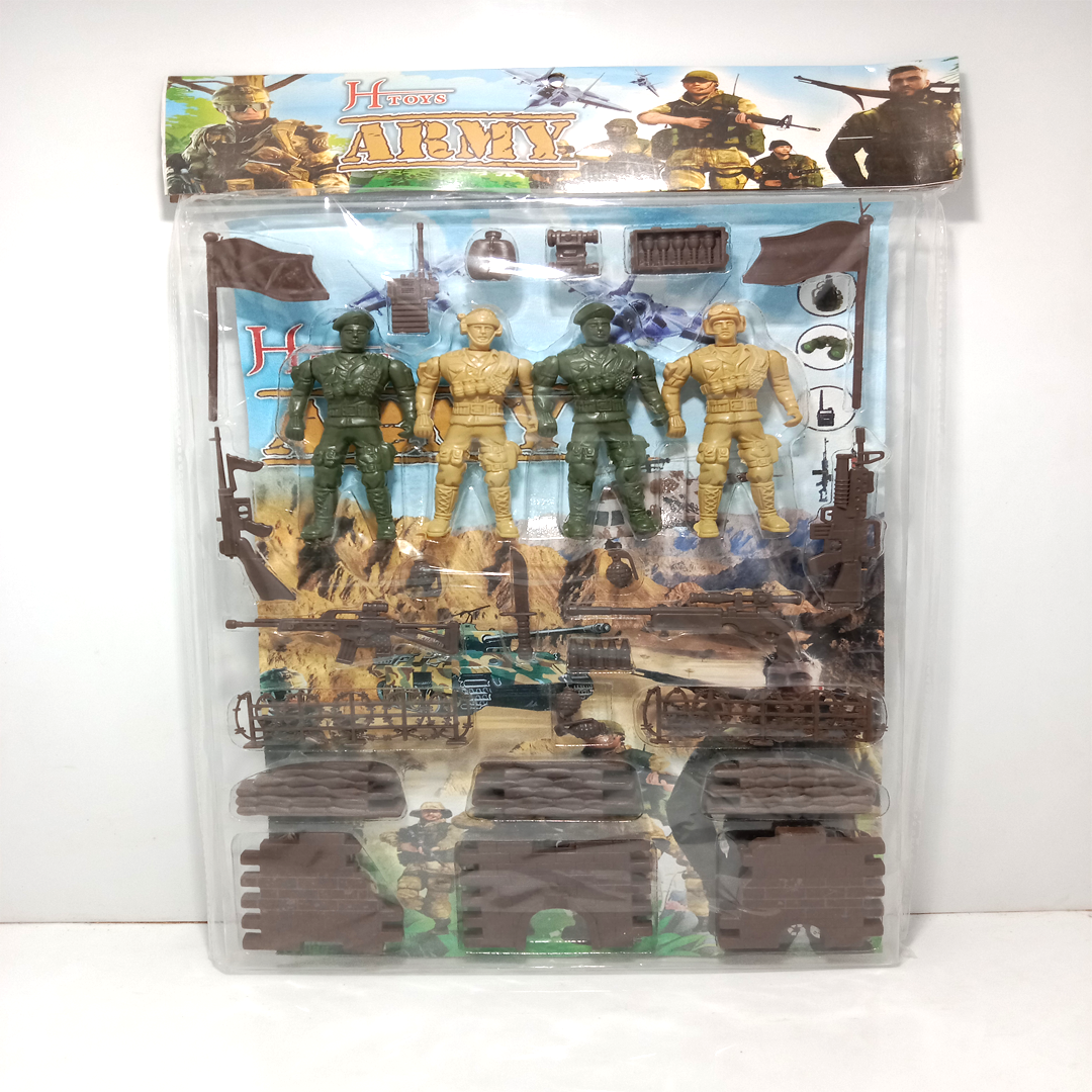 4-Piece Movable Joint Action Figures Military Playset