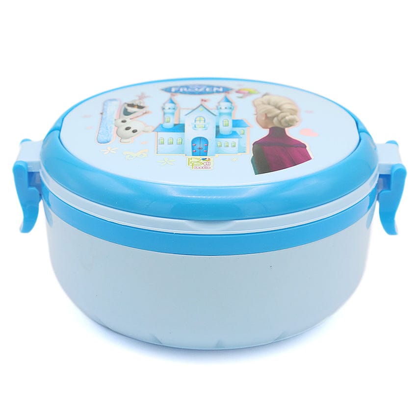 Round Kids Lunch Box with Secure Lid and Handle