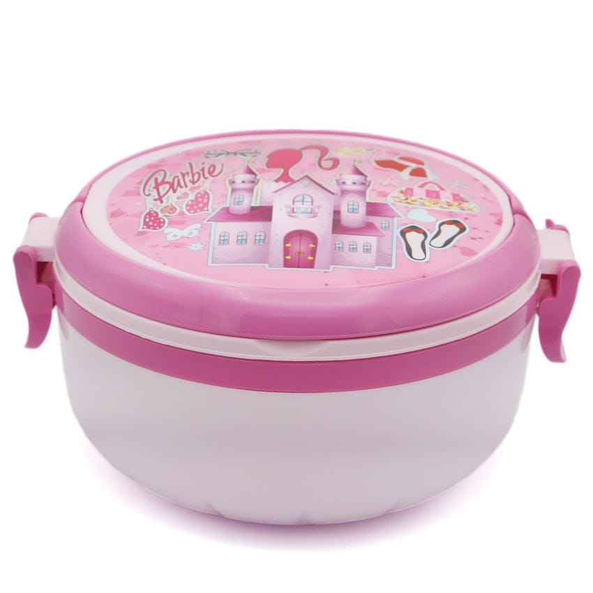 Round Kids Lunch Box with Secure Lid and Handle