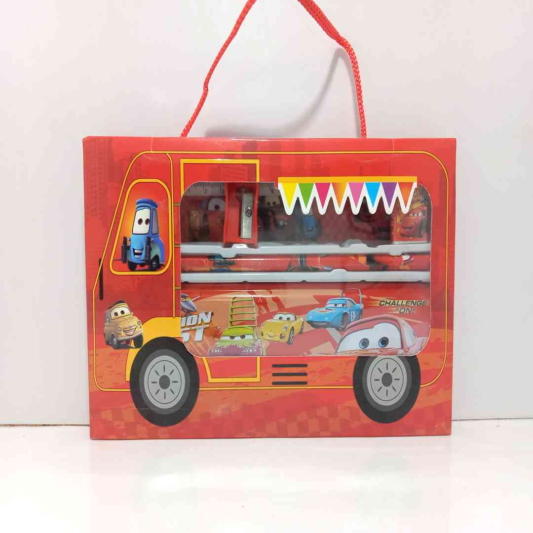 Kids Creative Play Bus-Shaped Pencil Case with Multiple Compartments