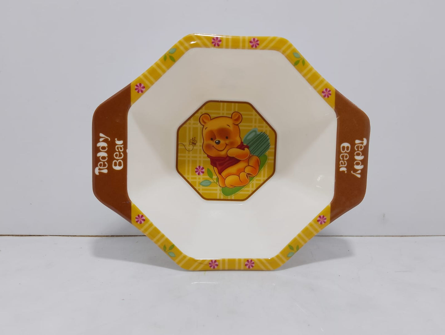 Charming Teddy Bear Kids Bowl - Octagon Shape