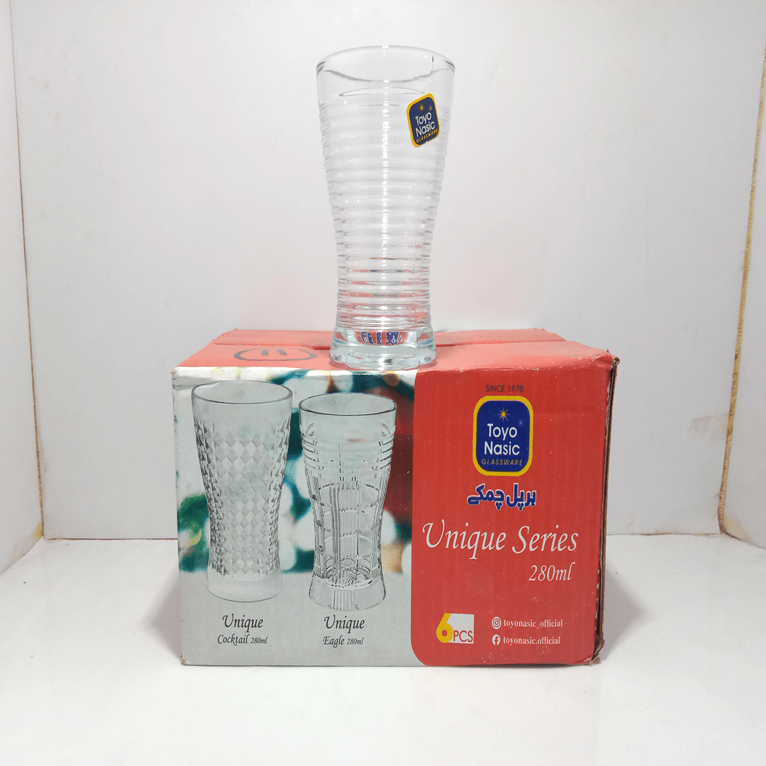 Unique Glass 280ml (Pack of 02pcs)