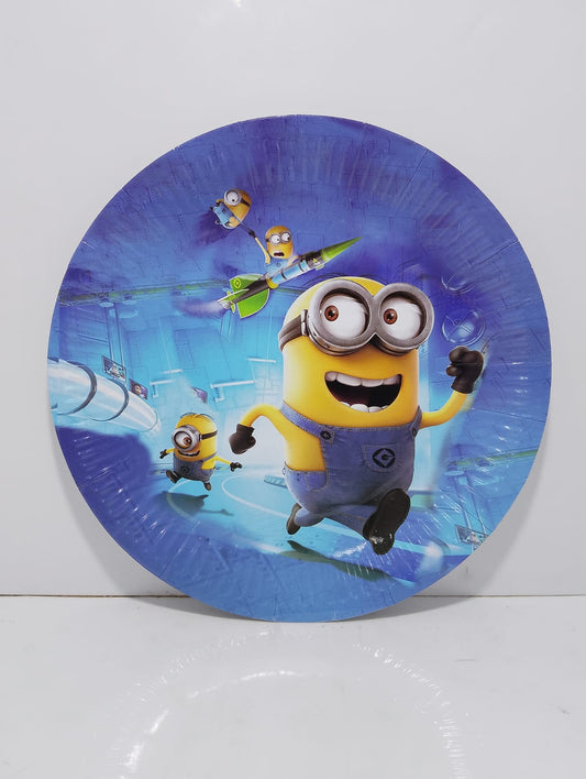 Pack of 10 Fun Minions & Frozen Themed Party Plates