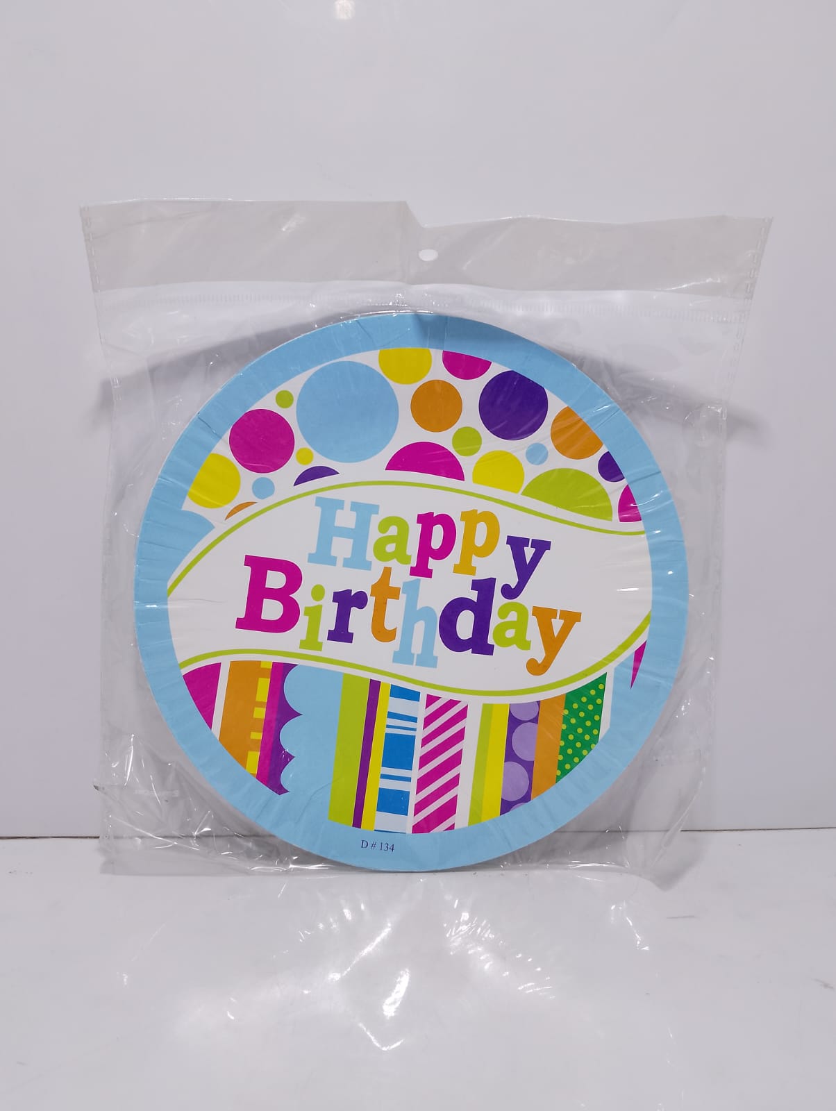 10pcs Happy Birthday Paper Plates